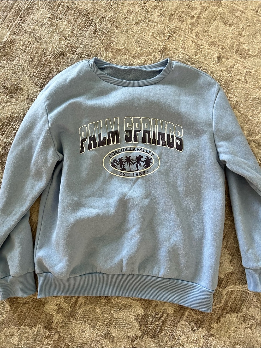 Palm Springs Light Blue Crewneck Sweatshirt